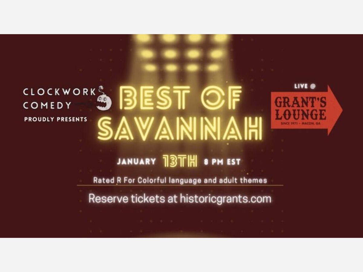 Clockwork Comedy presents Best of Savannah at Grant's Lounge Middle