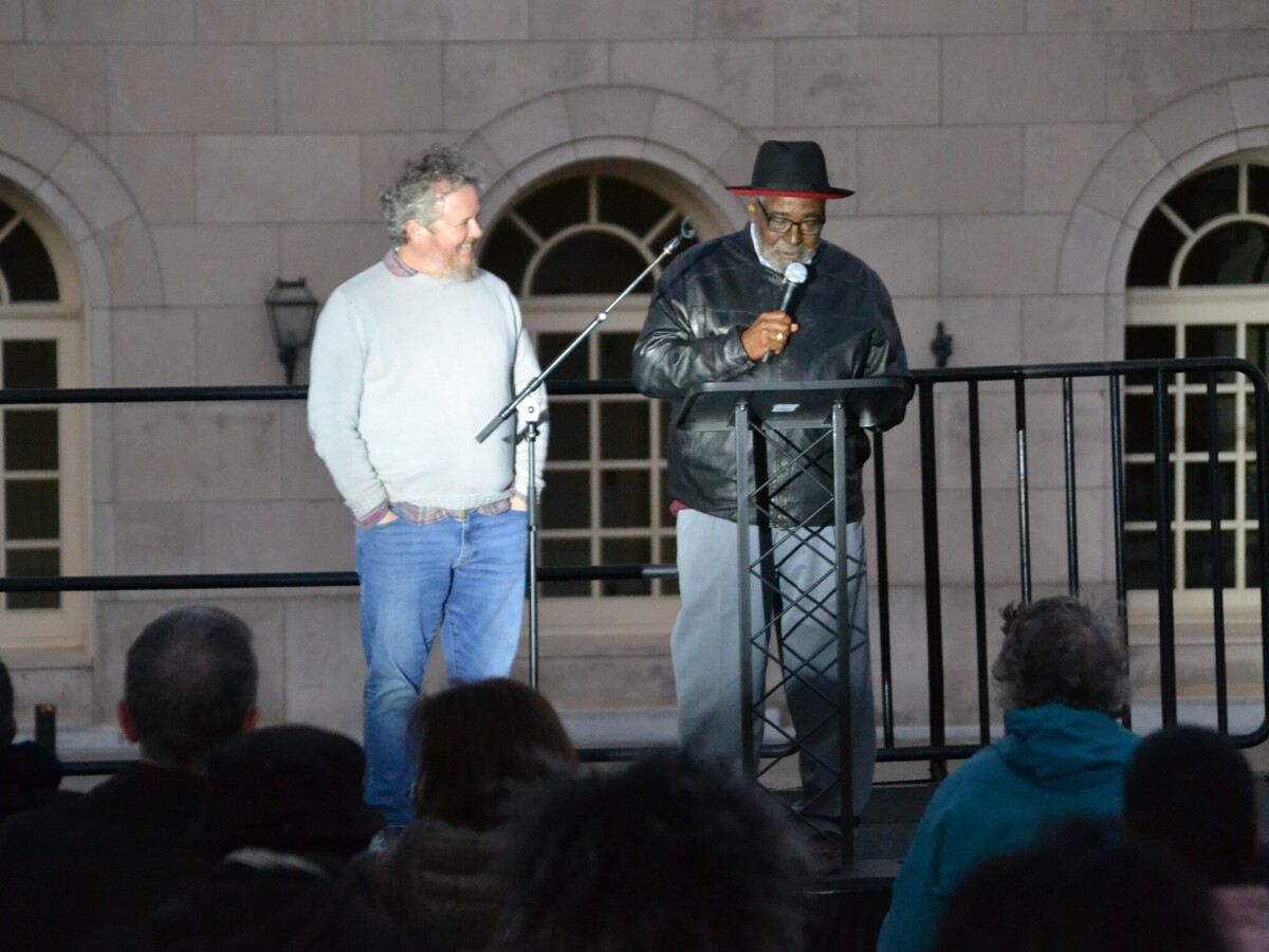 Bicentennial Committee members Alex Habersham and Wes Griffith spoke at an event on February 3rd about the Bicentennial celebrations and the many sponsors who have donated to bring these free events to Macon throughout 2023 (Photographer Nate Weeks)