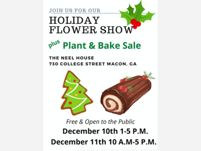 Holiday Flower Show, Bake Sale and More!