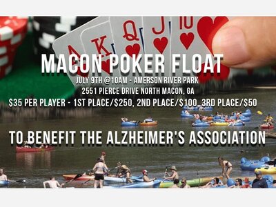Macon Poker Float at Amerson River Park