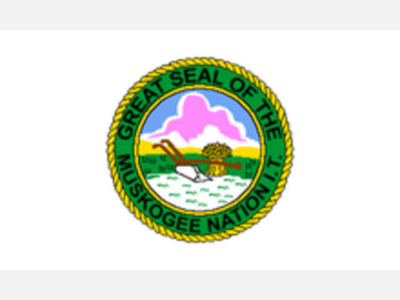 Muscogee Nation flag now flying over Macon, the original homeland of the Muscogee (Creek) people