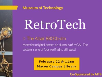 RetroTech Seminars will focus on the history of computer technology and artifacts at Middle Georgia State University's Museum of Technology 