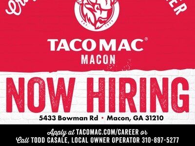 Taco Mac in North Macon Hiring
