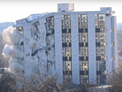 The Fascinating History and Dramatic Implosion of the Hotel in Downtown Macon Where Elvis Once Stayed 