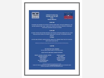 PRESS RELEASE: Celebrate Freedom Day 2025 this Thursday at the Tubman Museum