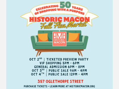 PRESS RELEASE: Historic Macon Foundation Celebrates 50th Anniversary of Fall Flea Market Fundraiser