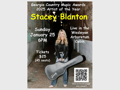 Stacey Blanton at the Wesleyan Arboretum Cabin