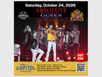 Absolute Queen Brings the Music of Queen to The Robins Financial Capitol Theatre in Downtown Macon
