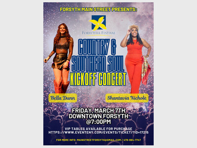 Forsyth Main Street Forsythia Festival Kick-Off Concert