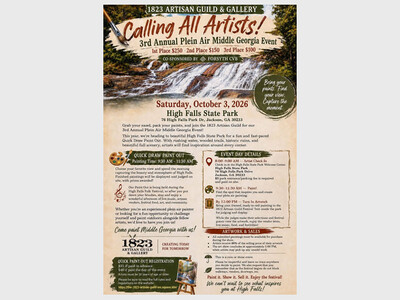 The 1823 Artisan Guild Presents: 3rd Annual Plein Air Middle Georgia Event
