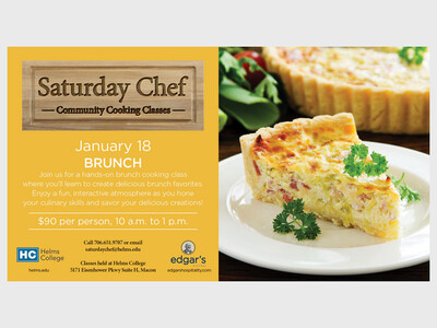 Saturday Chef Community Cooking Class - Brunch