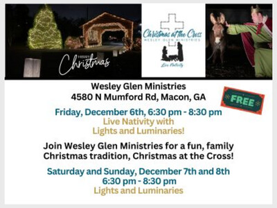 Christmas at the Cross, Live Nativity, Lights and Luminaries