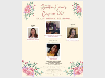  Jesus, Our Messiah…He Restores  Women's Conference 