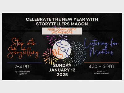 2025 New Year's Storyteller Macon Workshops