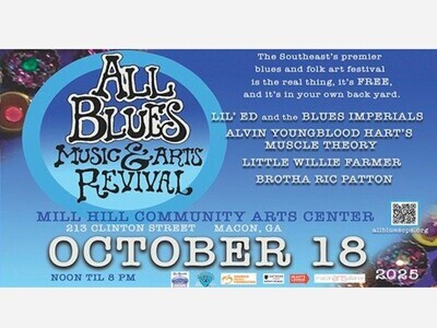 All Blues Music & Arts Revival at Mill Hill Community Arts Center - Saturday, October 18th