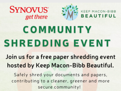 Community Shredding Event hosted by Keep Macon-Bibb Beautiful