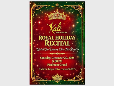 Kali Dance presents Royal Holiday at The Piedmont Grand Opera House