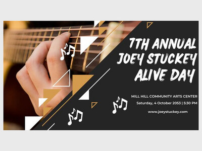 7th Annual Joey Stuckey Alive Day Celebration at the Mill Hill Community Arts Center